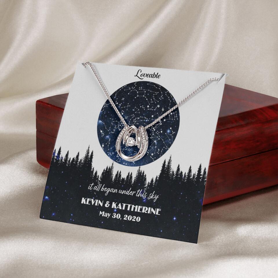 It All Began Under This Sky Personalized Necklace