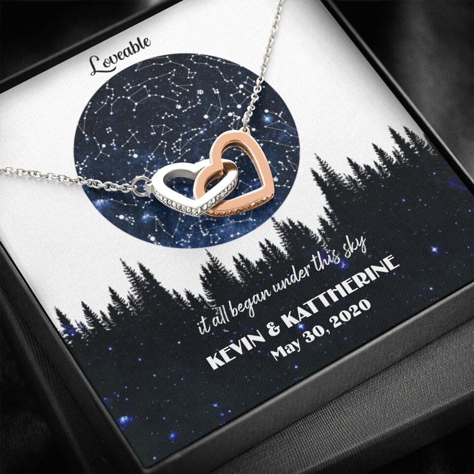 It All Began Under This Sky Personalized Necklace