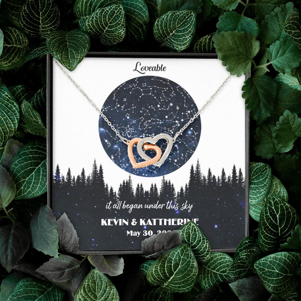 It All Began Under This Sky Personalized Necklace