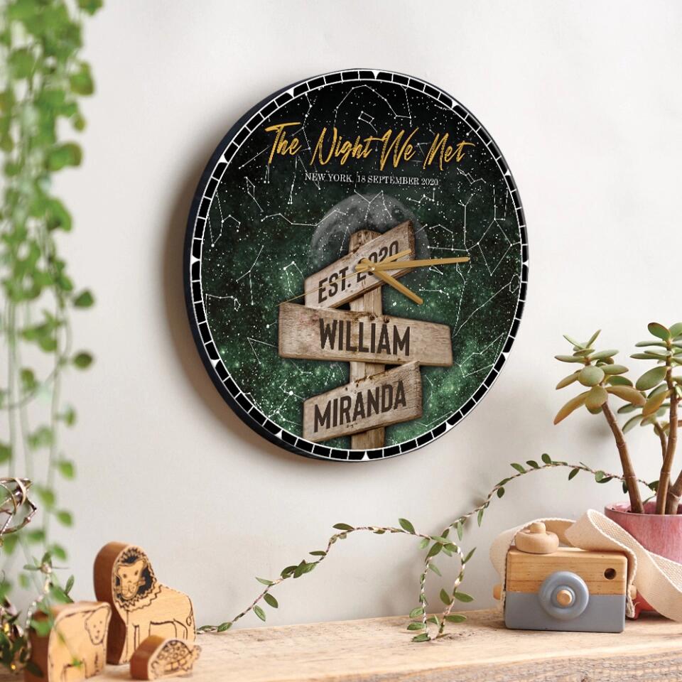 The Night We Met Custom Star Map - Personalized Star Map - Best Gifts For Her Him Couple Newly Married Couple on Anniversary Christmas - 211IHPBNWC408