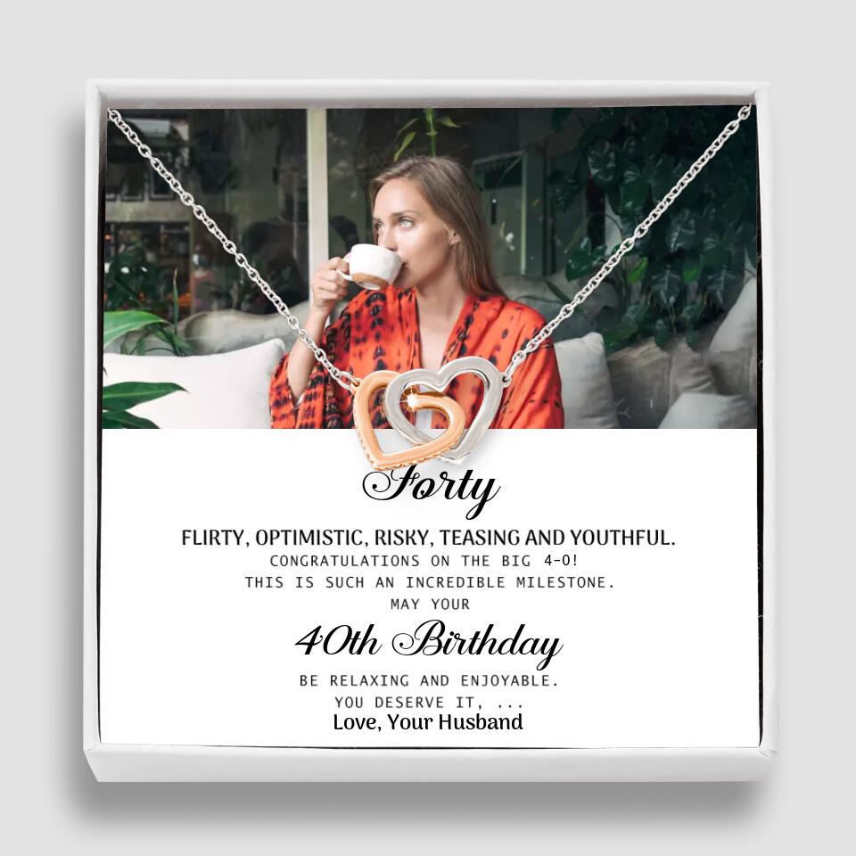 Forty Flirty Optimistic Risky Teasing And Youthful Personalized Necklace