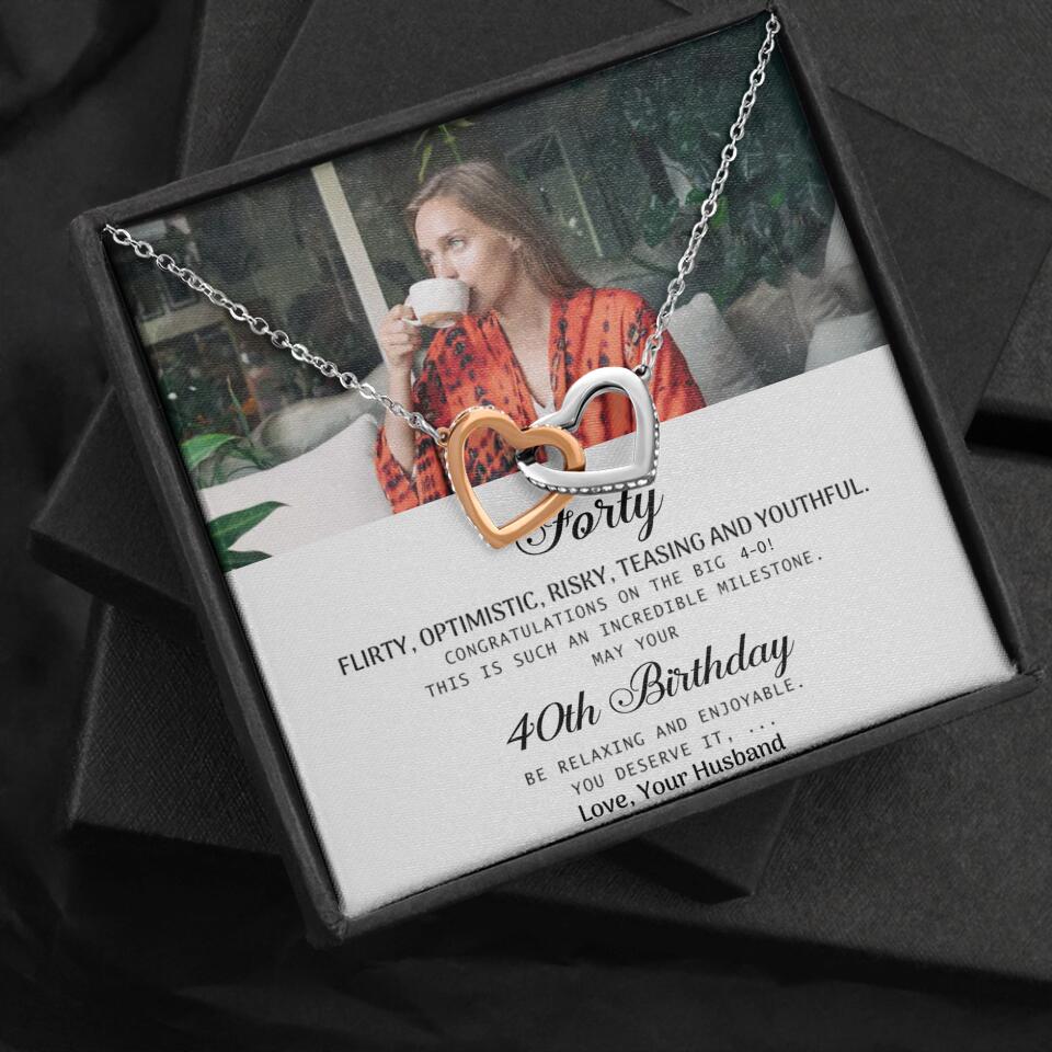 Forty Flirty Optimistic Risky Teasing And Youthful Personalized Necklace