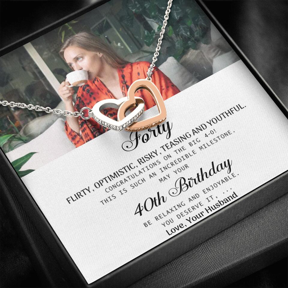 Forty Flirty Optimistic Risky Teasing And Youthful Personalized Necklace