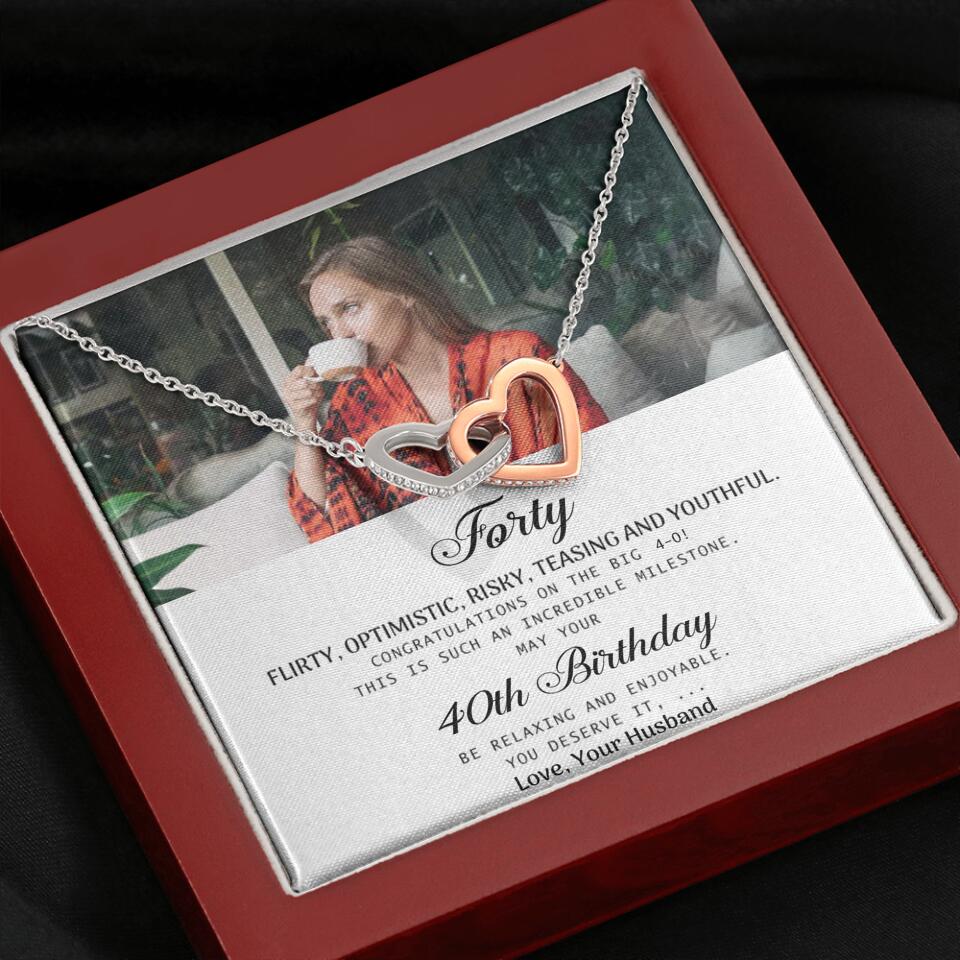 Forty Flirty Optimistic Risky Teasing And Youthful Personalized Necklace