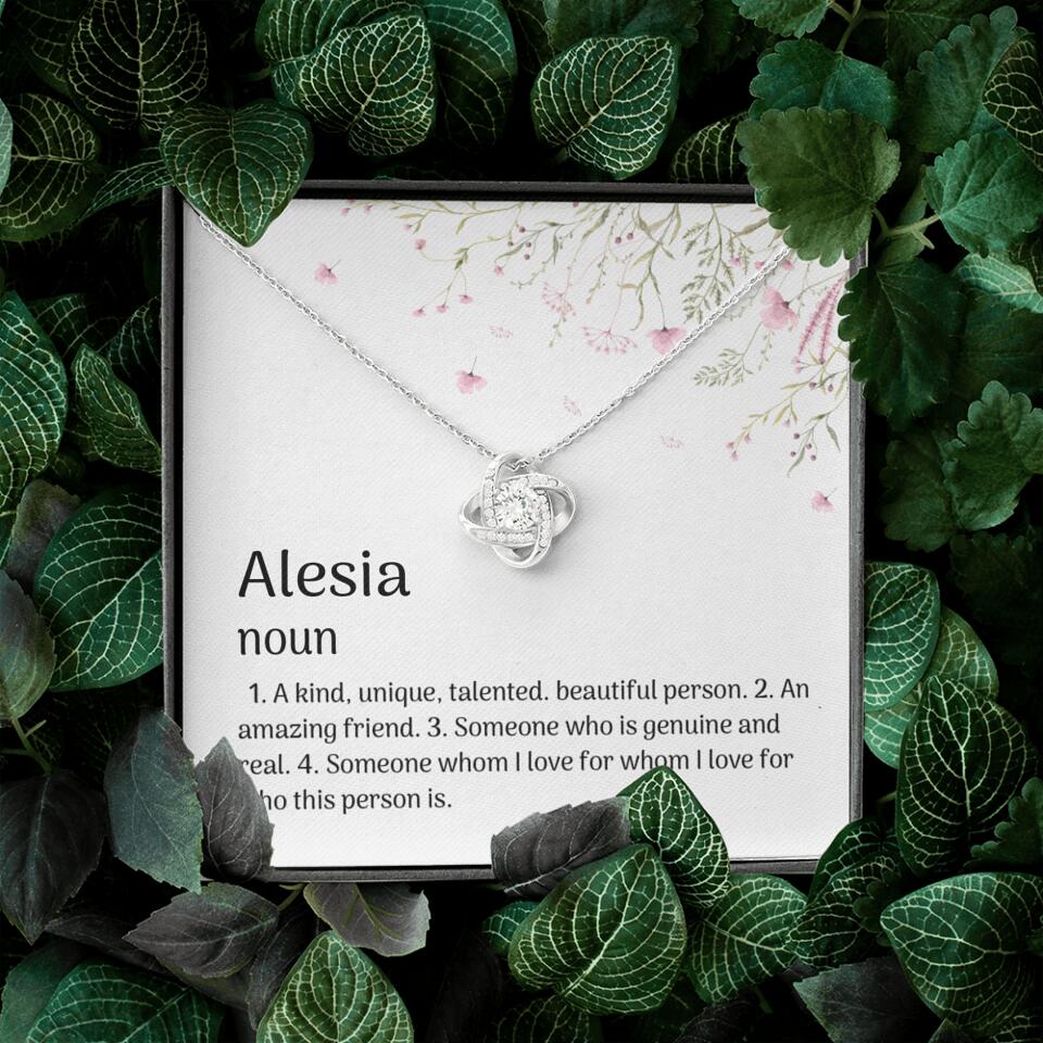 A Kind Unique Talented Beautiful Person Personalized Necklace