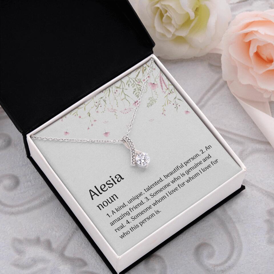 A Kind Unique Talented Beautiful Person Personalized Necklace