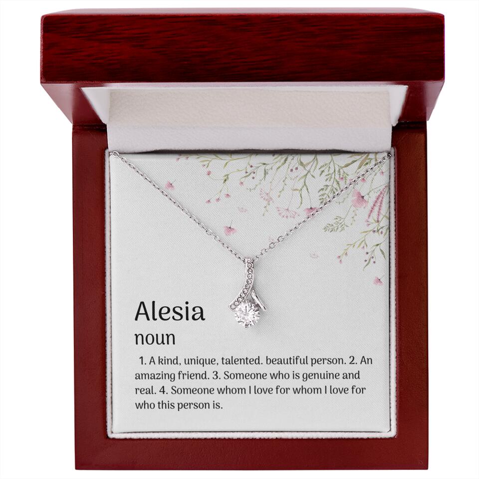 A Kind Unique Talented Beautiful Person Personalized Necklace