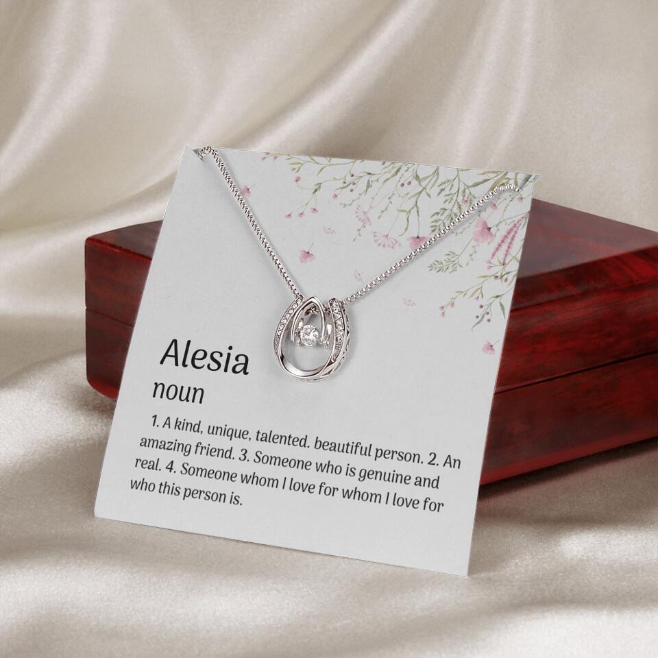 A Kind Unique Talented Beautiful Person Personalized Necklace