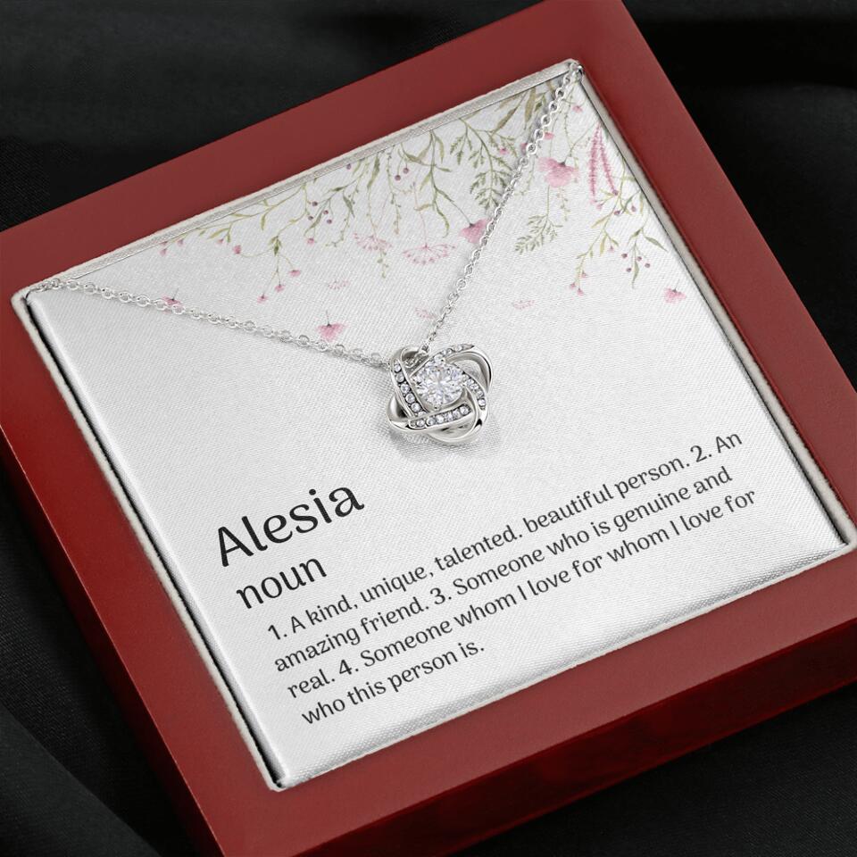 A Kind Unique Talented Beautiful Person Personalized Necklace