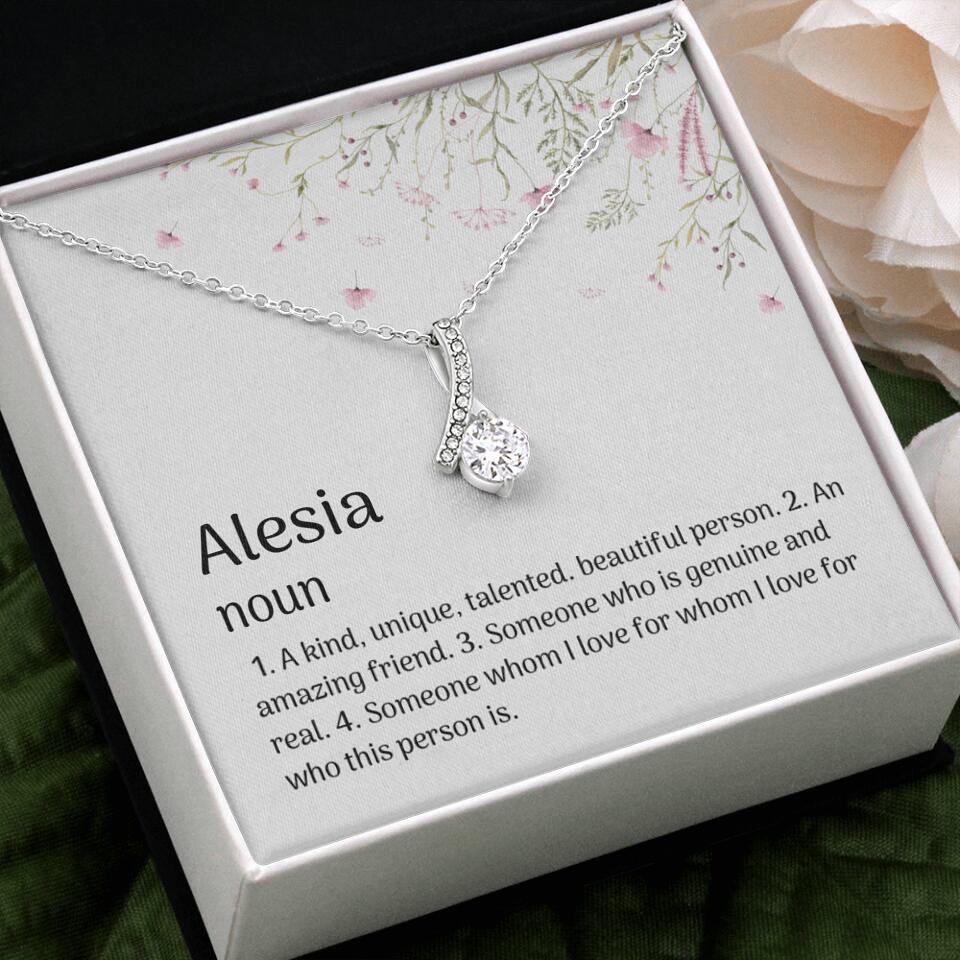 A Kind Unique Talented Beautiful Person Personalized Necklace