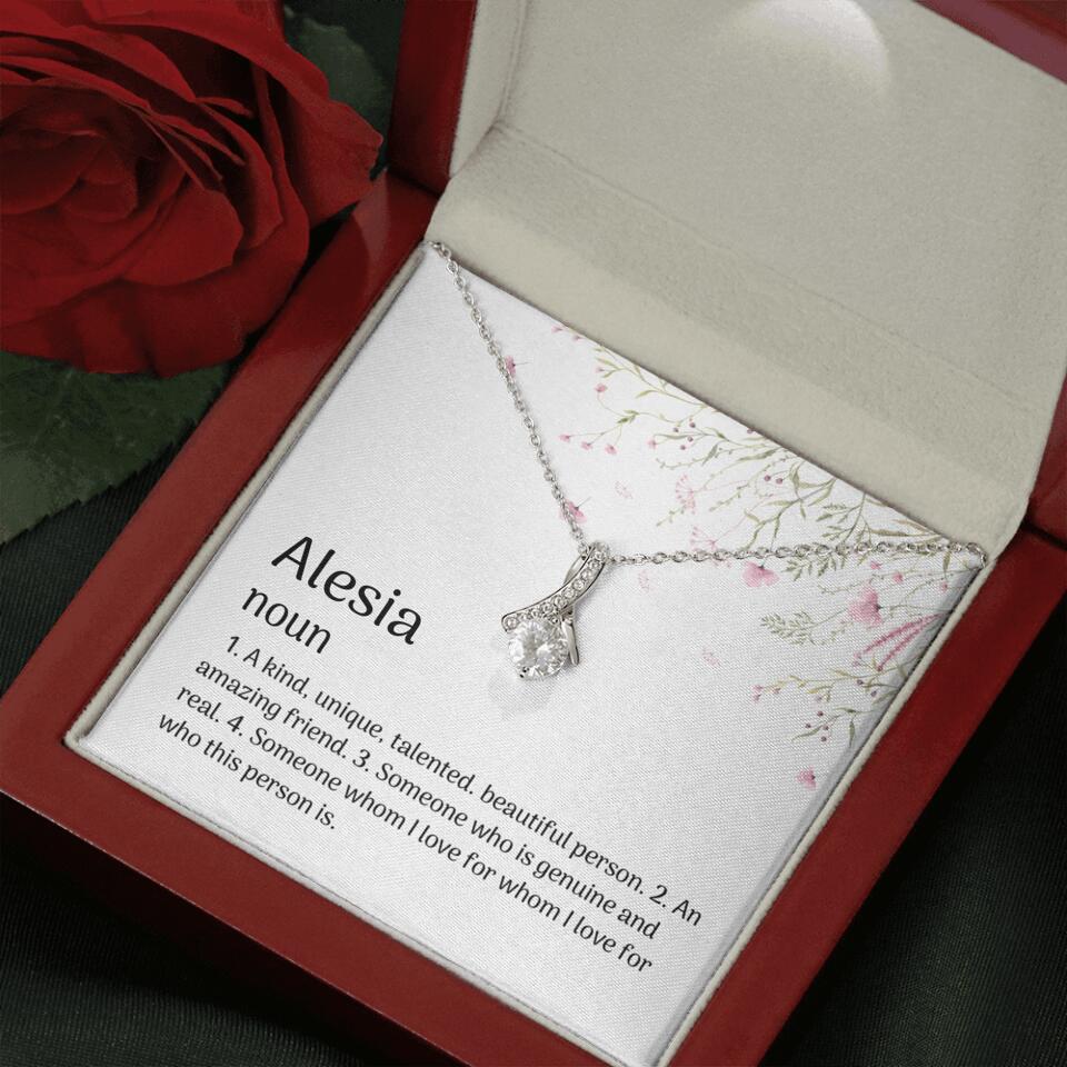 A Kind Unique Talented Beautiful Person Personalized Necklace