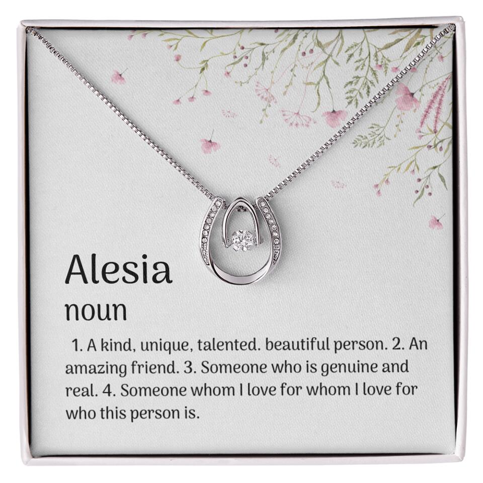 A Kind Unique Talented Beautiful Person Personalized Necklace