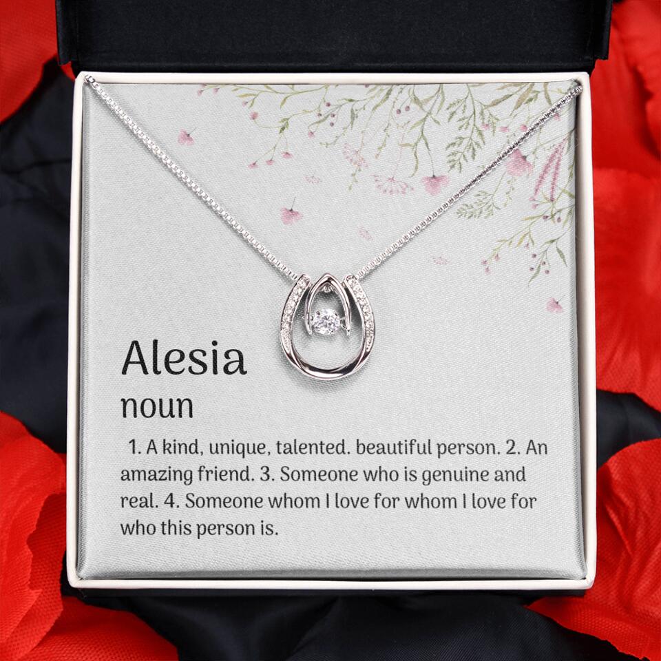 A Kind Unique Talented Beautiful Person Personalized Necklace
