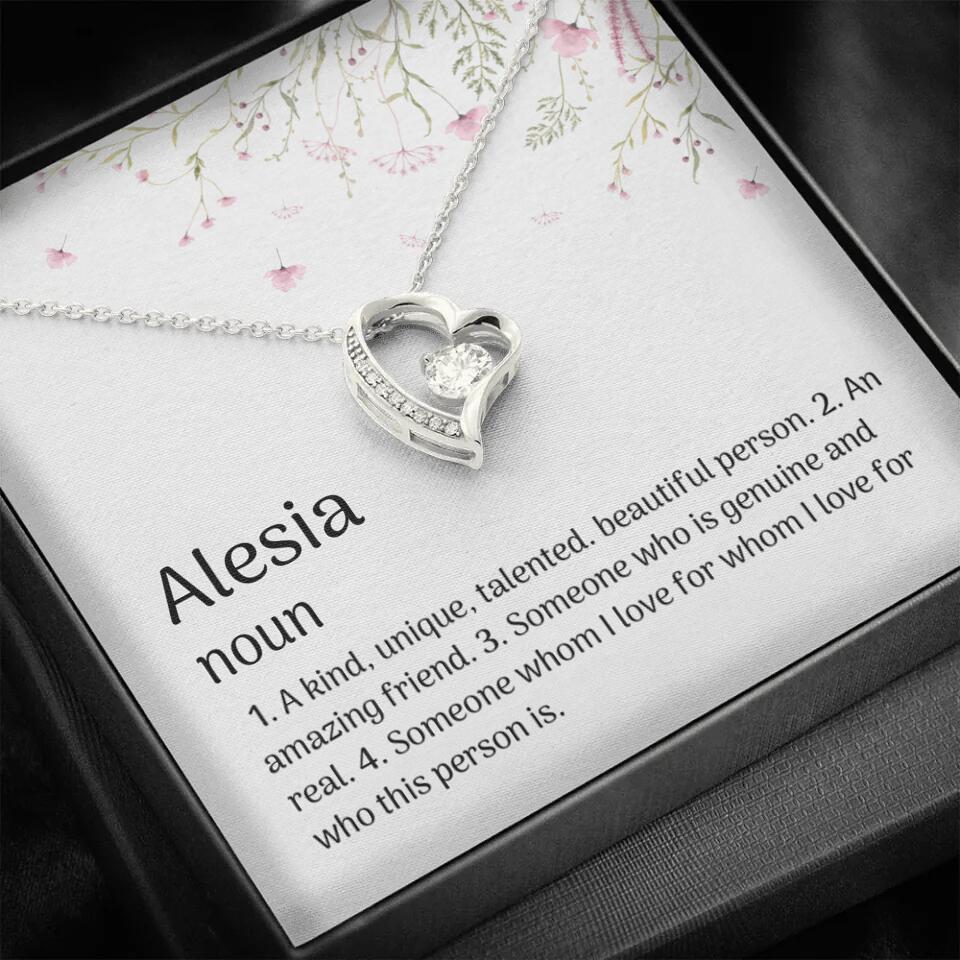 A Kind Unique Talented Beautiful Person Personalized Necklace