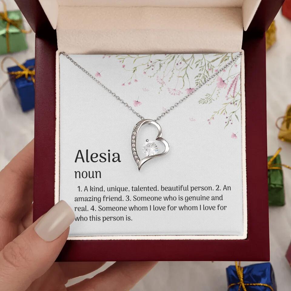 A Kind Unique Talented Beautiful Person Personalized Necklace