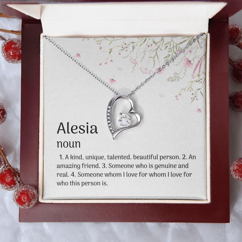 A Kind Unique Talented Beautiful Person Personalized Necklace