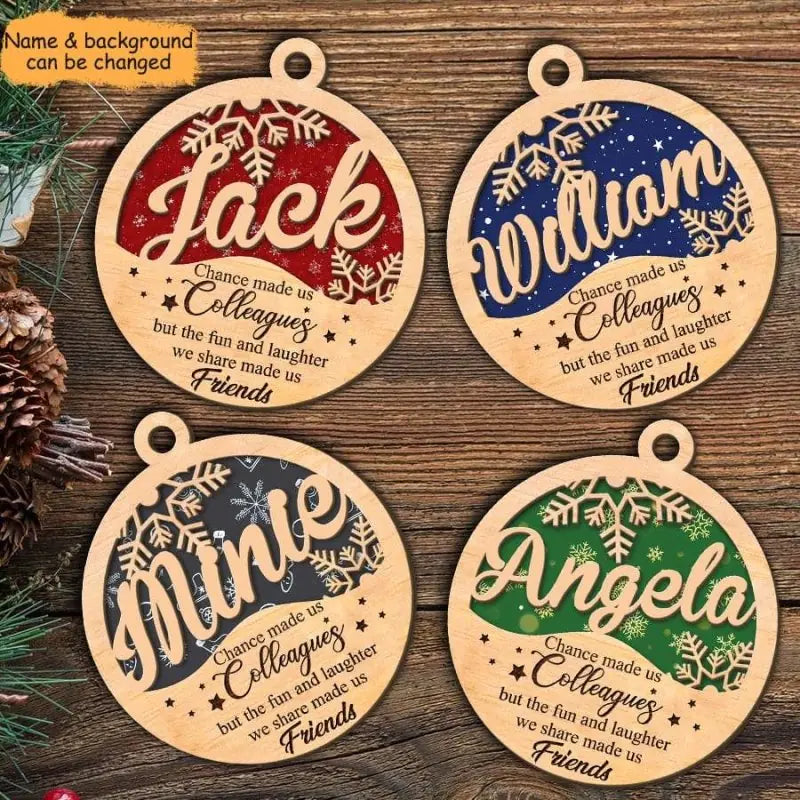 Chance Made Us Colleagues - Personalized Ornament - Christmas Gift for Colleagues
