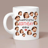 Happy Birthday Custom Funny Face- Best Personalized Mug Gift For Her/Him-209IHPTHMU220