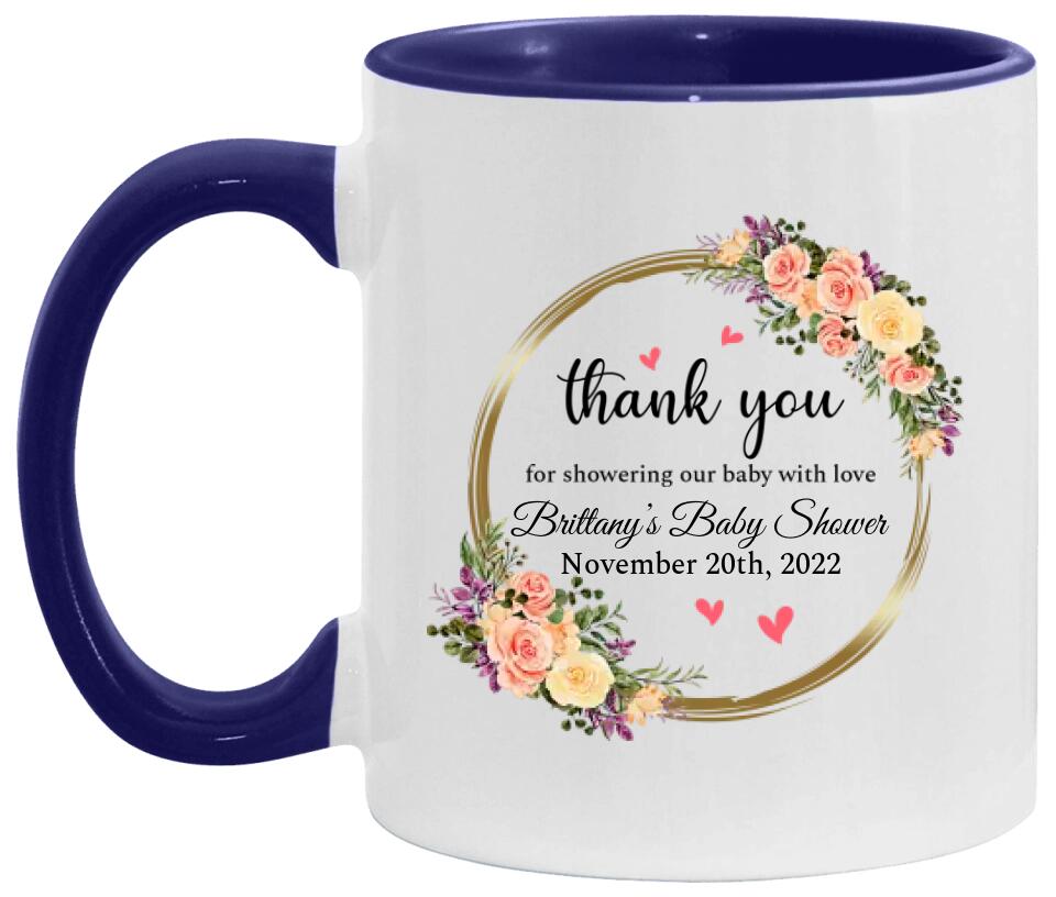 Thank You for Showering Our Baby With Love Personalized Ceramic Mug