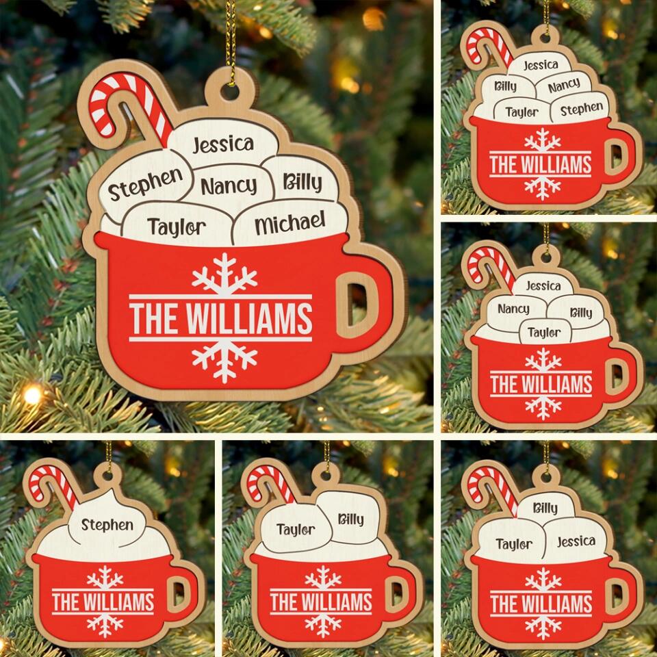 The Marshmallow Family Mug Custom Ornament Christmas Gift For Family