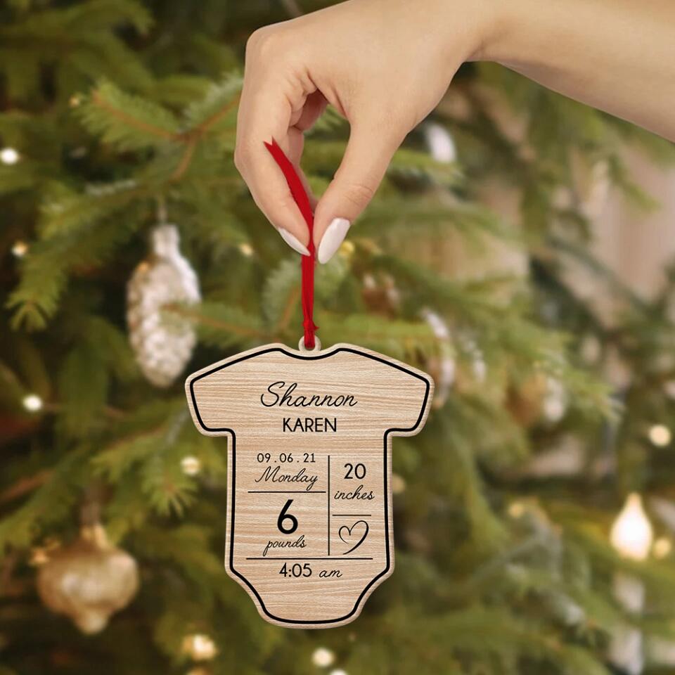 Baby First Personalized Christmas Ornament