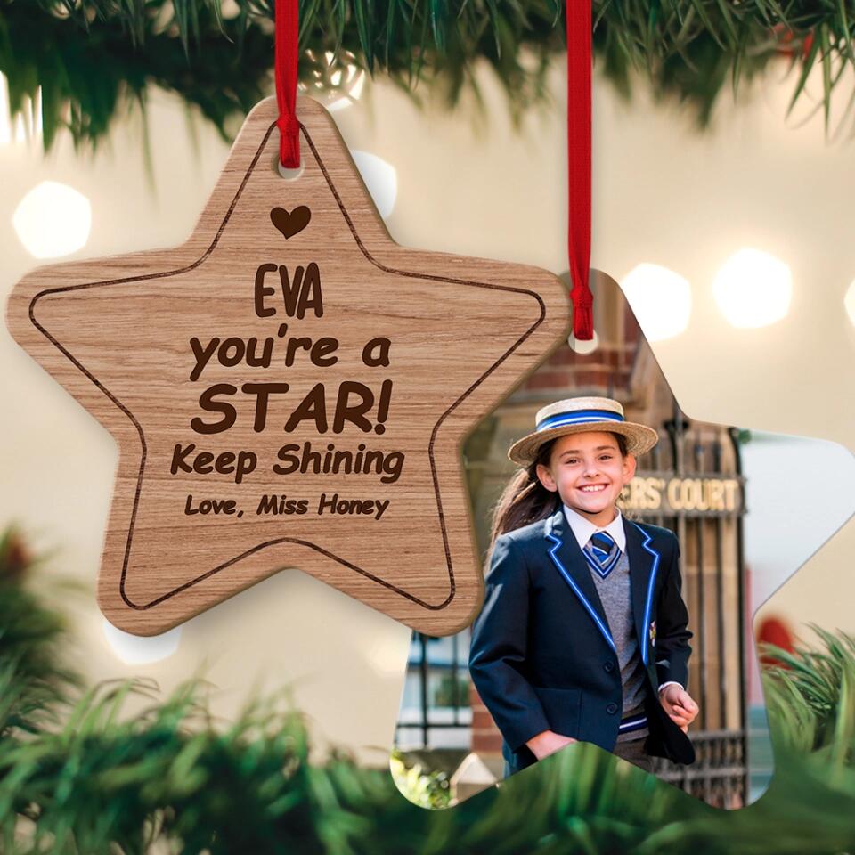 You're A Star Keep Shining - Personalized Ornament