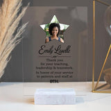 Thank You For Your Teaching Leadership And Teamwork - Personalized Upload Photo Acrylic Plaque - Best Gift For Boss For Coworker Anniversary - 211ICNNPAP158