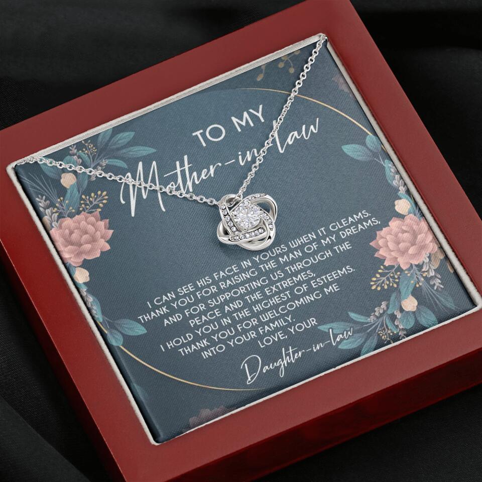 Thank You For Raising The Man Of My Dream - Necklace Jewelry - Best Gifts for Mother-In-Law On Birthdays Christmas Mother's Day - 211IHPNPJE274