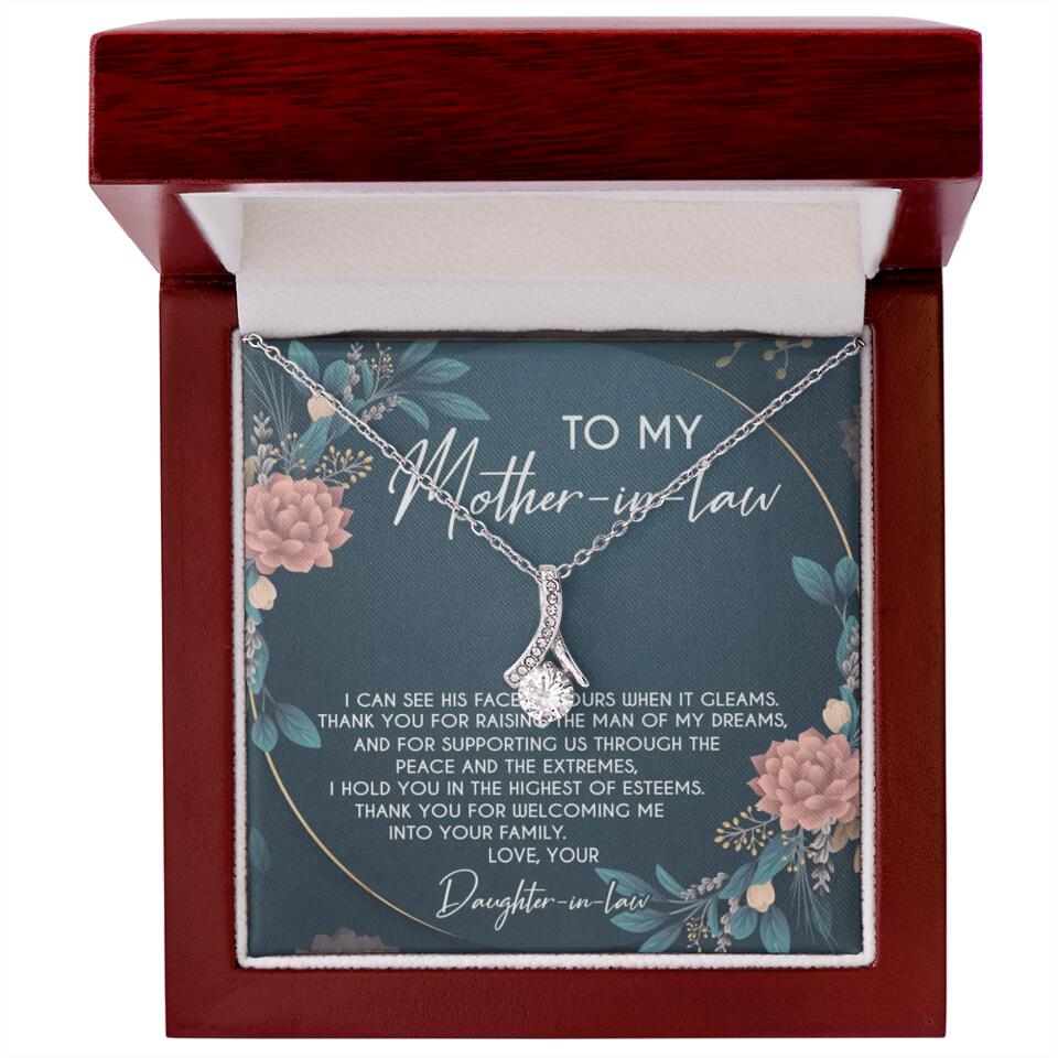 Thank You For Raising The Man Of My Dream - Necklace Jewelry - Best Gifts for Mother-In-Law On Birthdays Christmas Mother's Day - 211IHPNPJE274