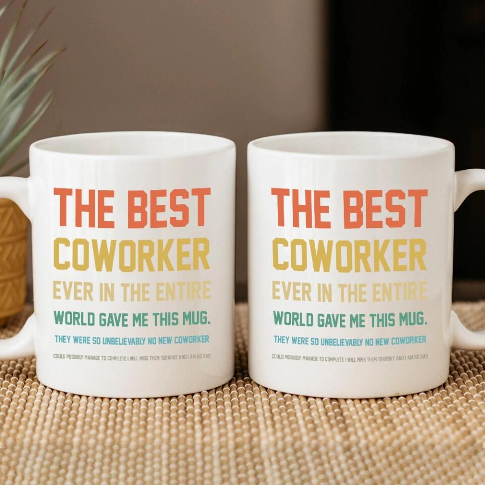 Coworker Leaving Mug Work Wife Gift - Personalized Mug - Funny Gifts For Coworkers Friends
