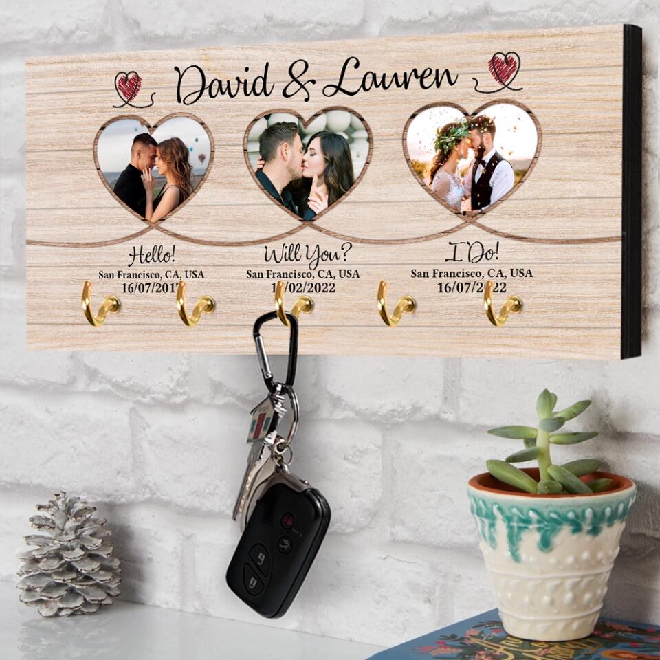 Hello! Will you? I Do! Couple Personalized Canvas Poster Gift For Couples