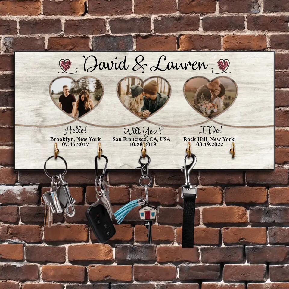 Hello! Will you? I Do! Couple Personalized Canvas Poster Gift For Couples