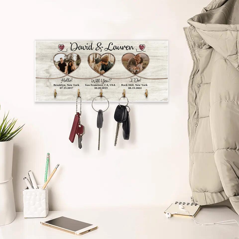 Hello! Will you? I Do! Couple Personalized Canvas Poster Gift For Couples