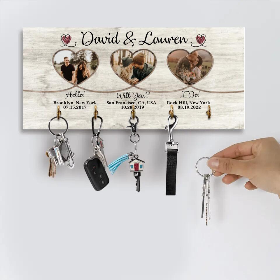 Hello! Will you? I Do! Couple Personalized Canvas Poster Gift For Couples