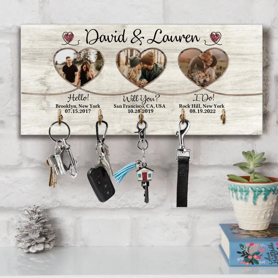 Hello! Will you? I Do! Couple Personalized Canvas Poster Gift For Couples