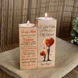 I Know It's Not Easy For A Woman To Raise A Child - Personalized Candle Holder - Best Gift for Mom On Birthdays Mother's day - 211IHPNPCH497