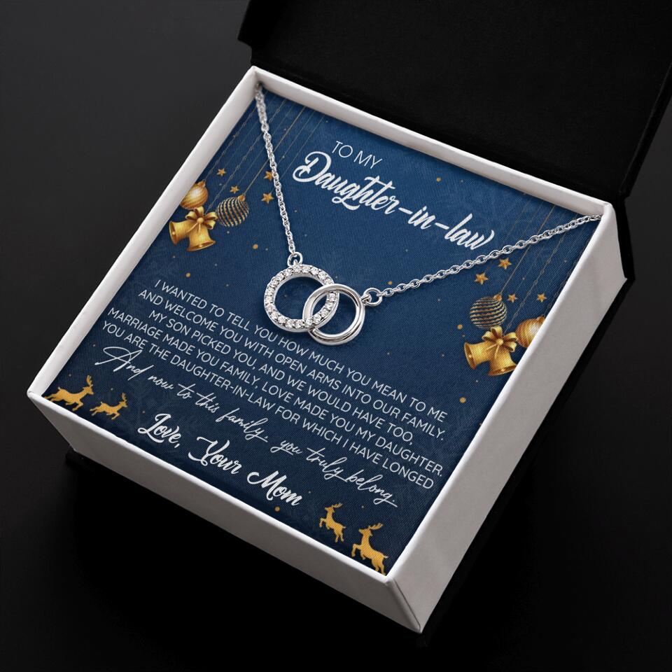 To My Daughter-In-Law You Truly Belong To This Family - Personalized Jewelry Necklace - Best Gift for Daughter-in-law - 211IHPNPJE429