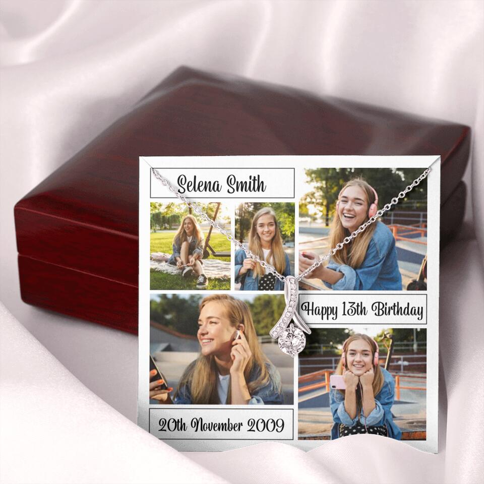 Custom Photo Necklace Collage Birthday Gifts For Her
