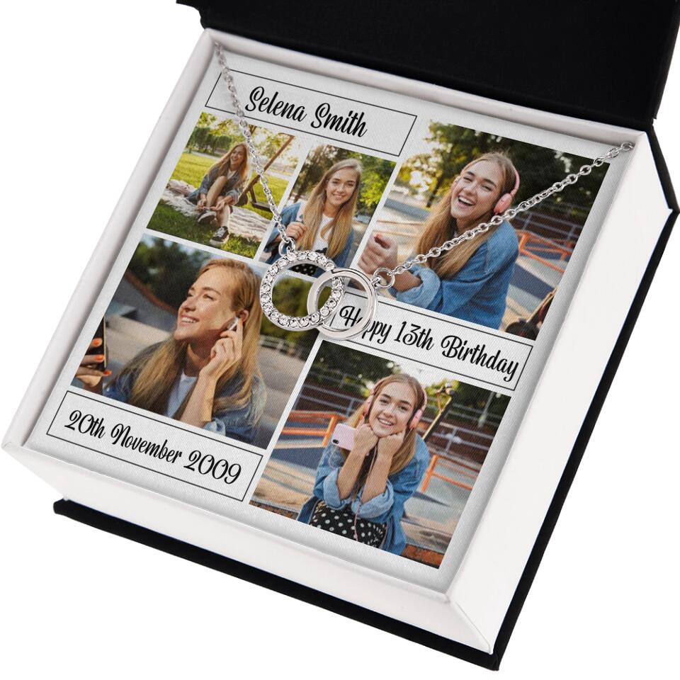 Custom Photo Necklace Collage Birthday Gifts For Her