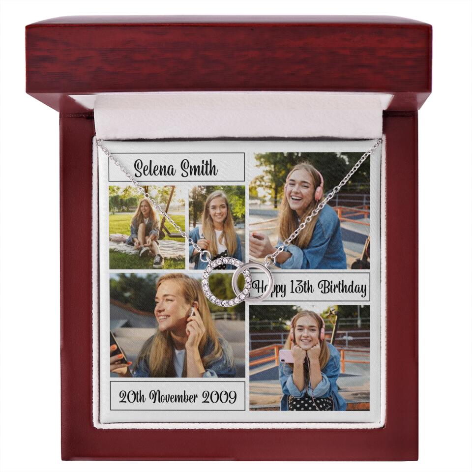 Custom Photo Necklace Collage Birthday Gifts For Her