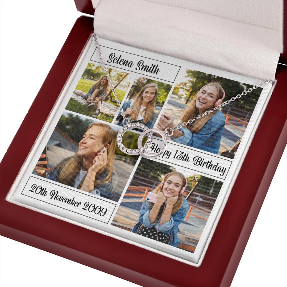 Custom Photo Necklace Collage Birthday Gifts For Her