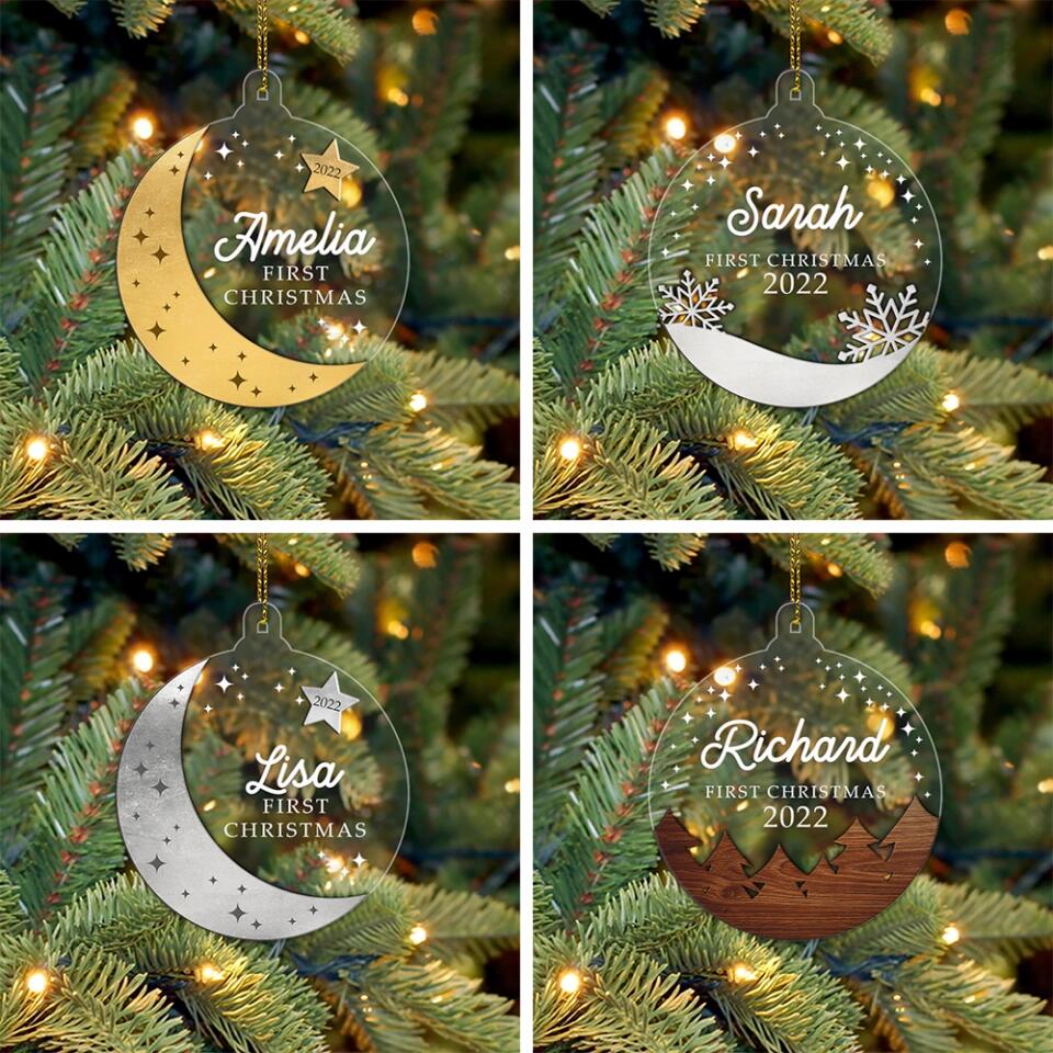 Baby First Christmas Personalized Ornament