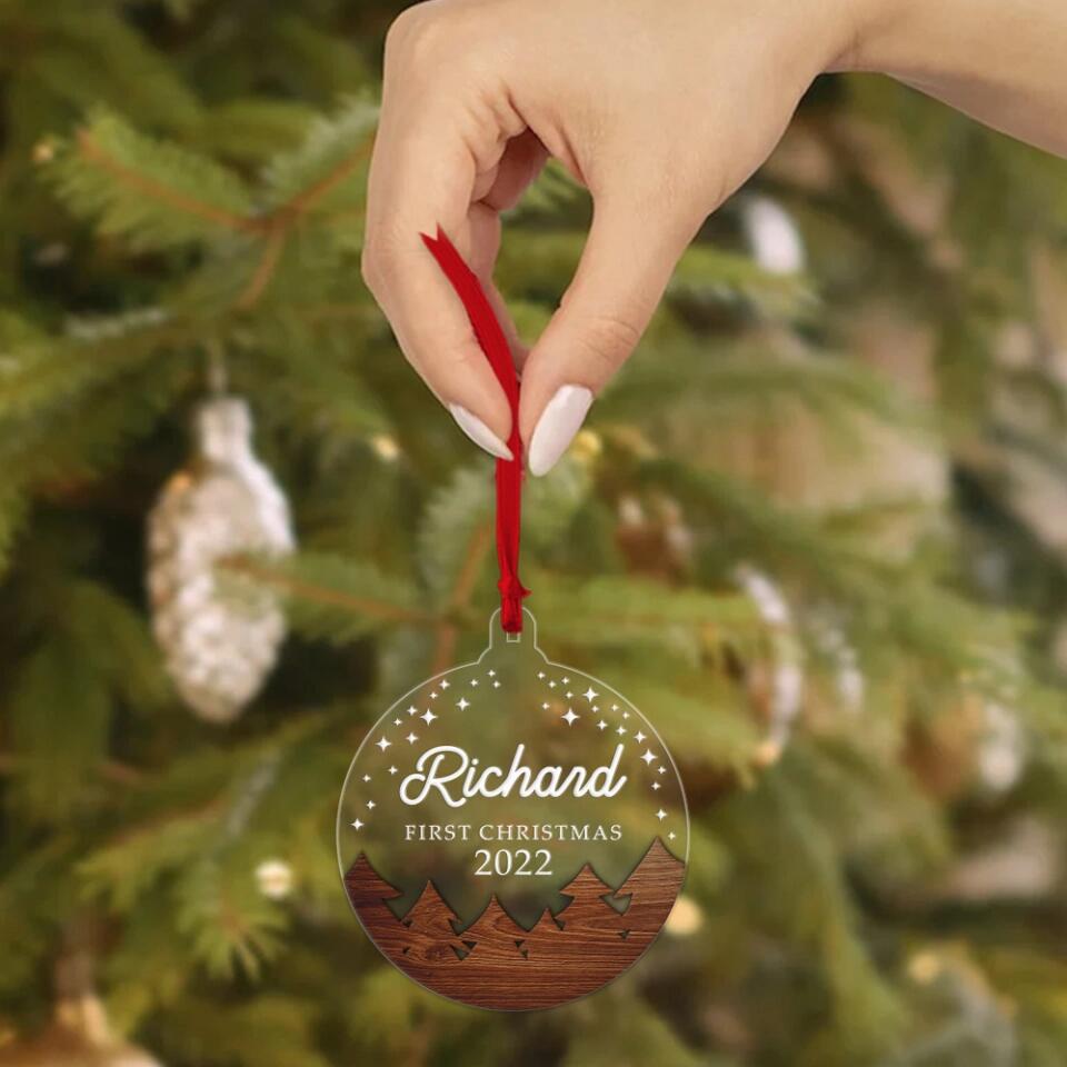 Baby First Christmas Personalized Ornament