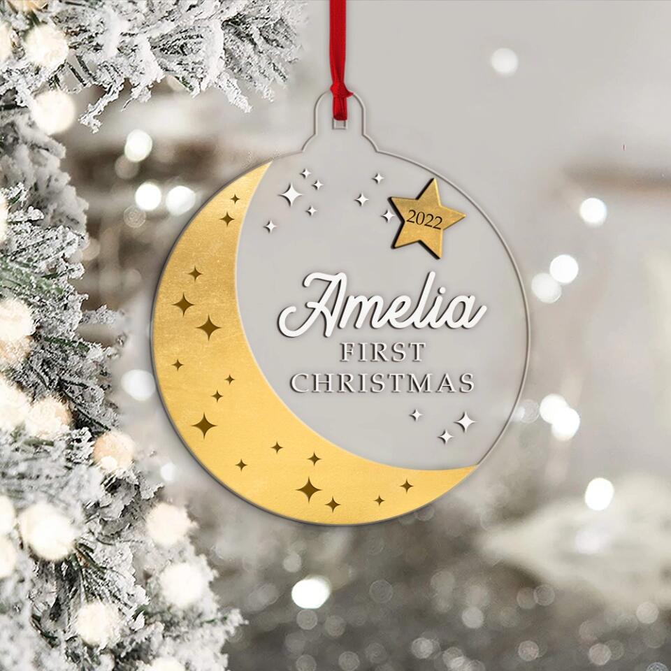 Baby First Christmas Personalized Ornament
