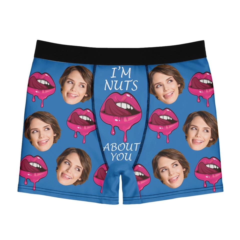 I licked It... So It's Mine - Personalized Men Boxer - Funny Gift For Him