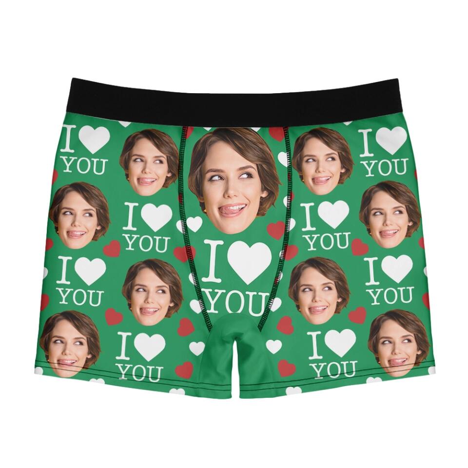 I licked It... So It's Mine - Personalized Men Boxer - Funny Gift For Him