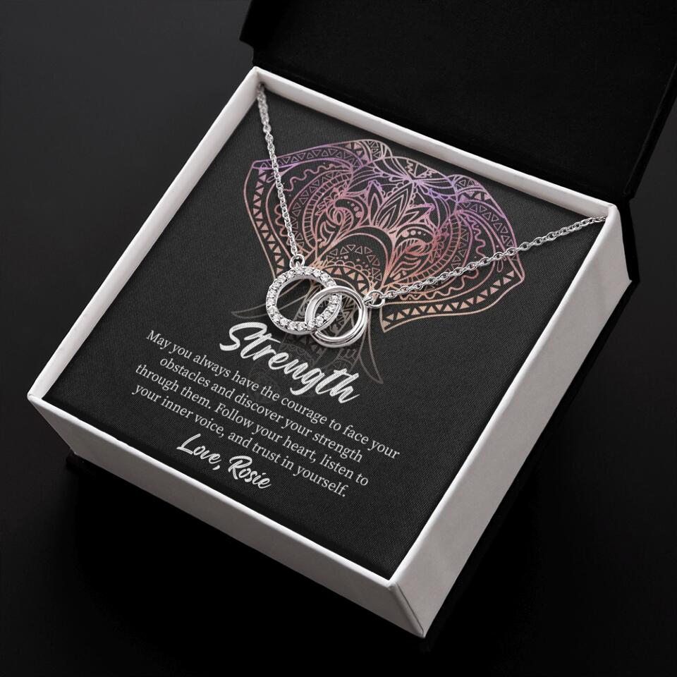 Personalized Valentine Gifts - Strength Follow Your Heart Personalized Necklace Gifts For Her