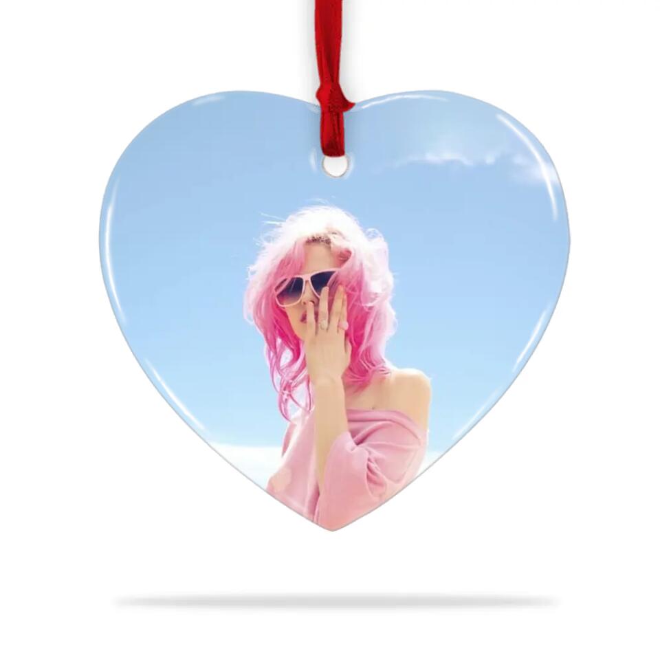 Sometimes You Forget That You're Awesome So This Is Your Reminder - Personalized Heart Ceramic Ornament