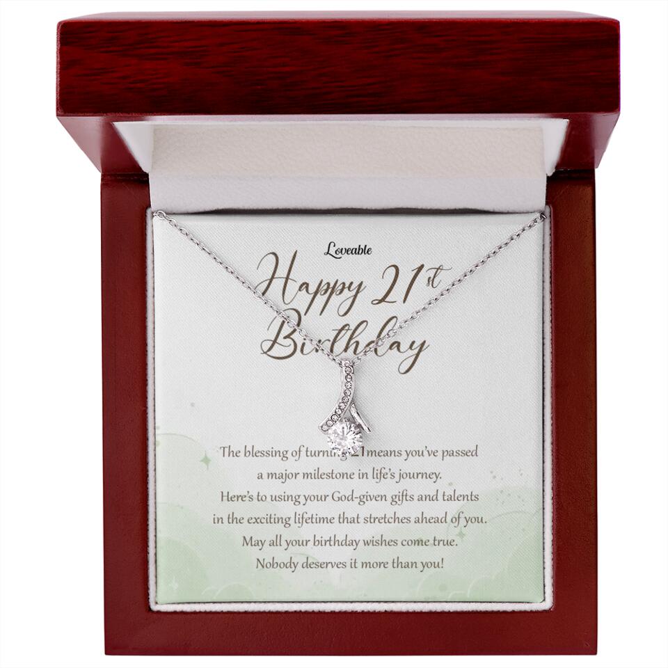 Nobody Deserves It More Than You Personalized Birthday Necklace Gift For Daughter