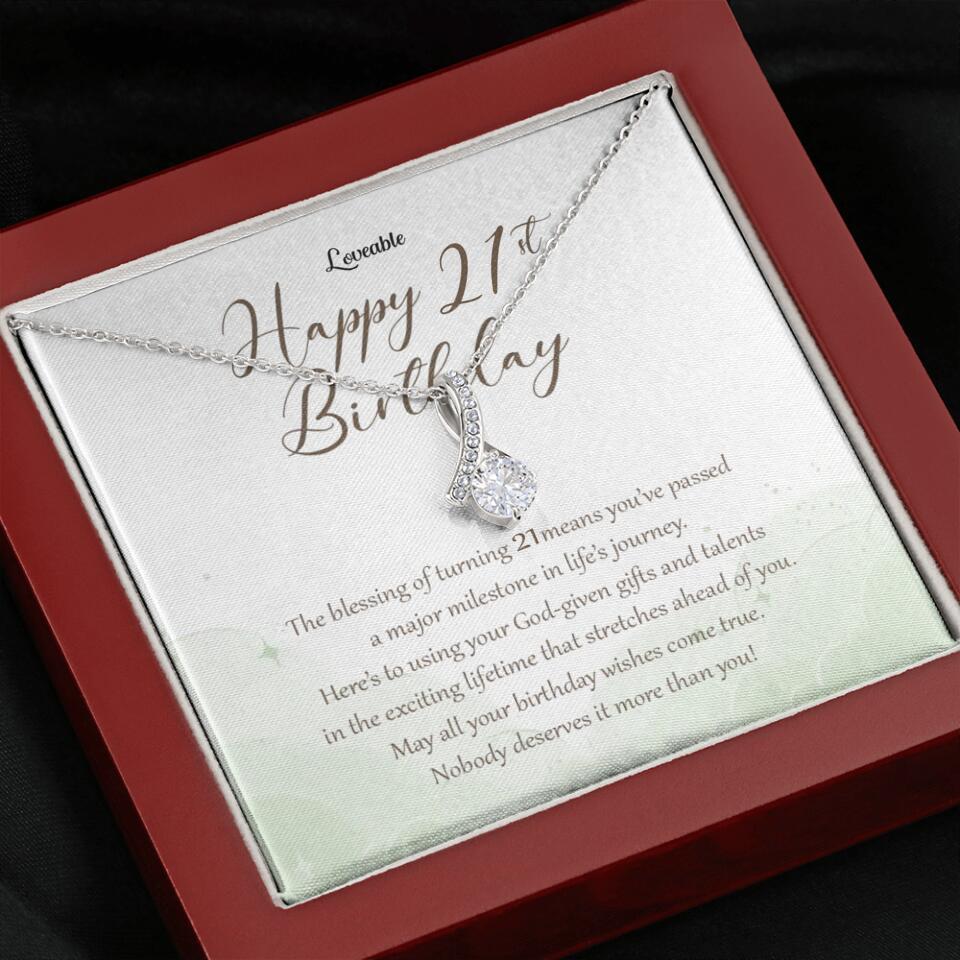 Nobody Deserves It More Than You Personalized Birthday Necklace Gift For Daughter